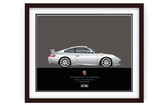 Porsche 996 Illustration by 1of1 Automotive Artworks
