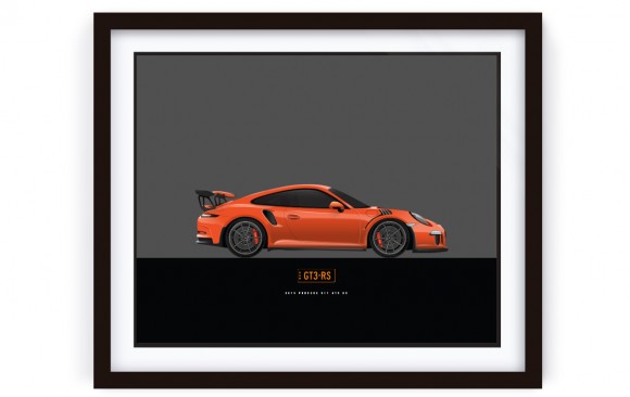Framed 911 GT3 RS Illustration