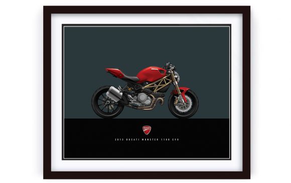 Ducati Monster 1100 EVO Custom Illustration