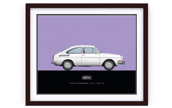VW Type3 Fastback Artwork by 1-of-1 Automotive Artworks