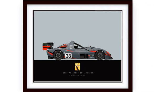Custom Made 2012 Radical R3RS Race Car Illustration